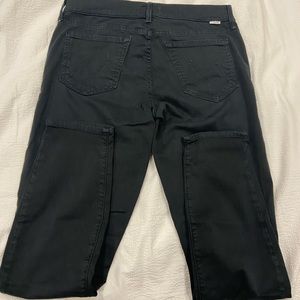 Mother The Looker Crop Black 28